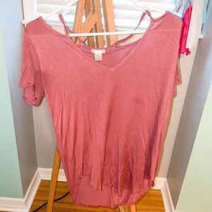 Dark Red Boutique Top